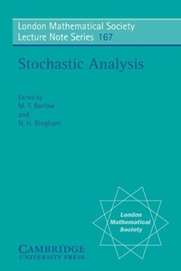 Enlarge image Cover: Stochastic Analysis - Cambridge University Press