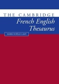 Cover: The Cambridge French-English Thesaurus - Cambridge University Press