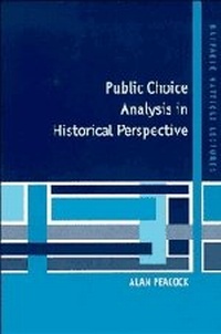 Enlarge image Cover: Public Choice Analysis in Historical Perspective - Cambridge University Press