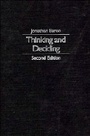 Cover: Thinking and Deciding - Cambridge University Press