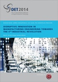 Cover: Disruptive Innovation in Manufacturing Engineering towards the 4th Industrial Revolution. - Fraunhofer Verlag
