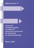 Cover: Universit&auml;t und Rechnungshof im Umbruch: Steuerung und Kontrolle der Universit&auml;t zur Jahrtausendwende - Bauhaus-Universit&auml;tsverlag Weimar