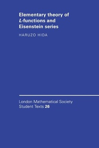 Abbildung von: Elementary Theory of L-functions and Eisenstein Series - Cambridge University Press