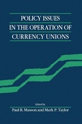 Cover: Policy Issues in the Operation of Currency Unions - Cambridge University Press