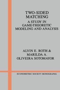 Enlarge image Cover: Two-Sided Matching - Cambridge University Press