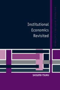 Enlarge image Cover: Institutional Economics Revisited - Cambridge University Press