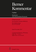 Cover: Berner Kommentar Update Arbeitsrecht, Art. 319-362 OR - St&auml;mpfli Verlag AG