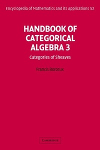 Abbildung von: Handbook of Categorical Algebra: Volume 3, Sheaf Theory - Cambridge University Press