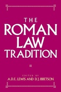 Cover: The Roman Law Tradition - Cambridge University Press