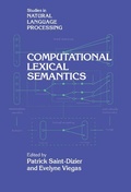 Cover: Computational Lexical Semantics - Cambridge University Press