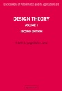 Cover: Design Theory: Volume 1 - Cambridge University Press