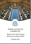 Cover: Report on the Agri-Food and Biosciences Institute (AFBI) - TSO