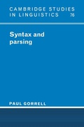 Cover: Syntax and Parsing - Cambridge University Press