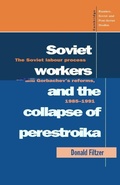 Cover: Soviet Workers and the Collapse of Perestroika - Cambridge University Press