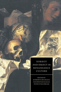 Enlarge image Cover: Subject and Object in Renaissance Culture - Cambridge University Press
