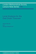 Cover: Local Analysis for the Odd Order Theorem - Cambridge University Press