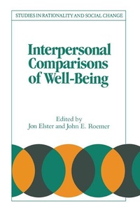 Enlarge image Cover: Interpersonal Comparisons of Well-Being - Cambridge University Press