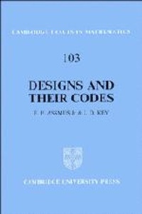 Abbildung von: Designs and their Codes - Cambridge University Press