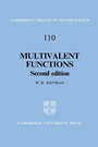 Cover: Multivalent Functions - Cambridge University Press