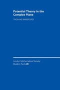 Cover: Potential Theory in the Complex Plane - Cambridge University Press