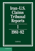 Abbildung von: Iran-US Claims Tribunal Reports: Volume 1 - Cambridge University Press