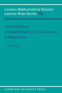 Abbildung von: The Algebraic Characterization of Geometric 4-Manifolds - Cambridge University Press