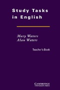 Cover: Study Tasks in English Teacher's Book - Cambridge University Press