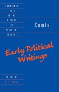 Cover: Comte: Early Political Writings - Cambridge University Press