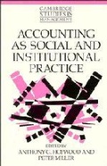 Cover: Accounting as Social and Institutional Practice - Cambridge University Press