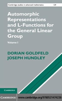 Enlarge image Cover: Automorphic Representations and L-Functions for the General Linear Group: Volume 1 - Cambridge University Press