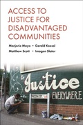 Cover: Access to Justice for Disadvantaged Communities - Policy Press
