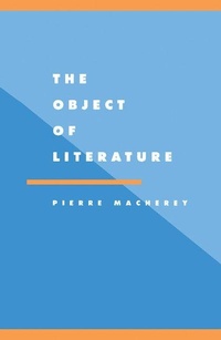 Enlarge image Cover: The Object of Literature - Cambridge University Press