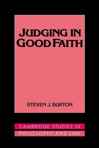 Enlarge image Cover: Judging in Good Faith - Cambridge University Press