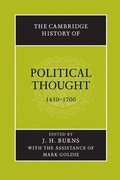 Cover: The Cambridge History of Political Thought 1450-1700 - Cambridge University Press