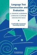 Cover: Language Test Construction and Evaluation - Cambridge University Press
