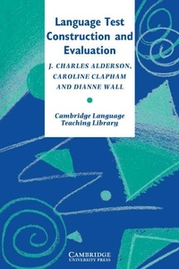 Enlarge image Cover: Language Test Construction and Evaluation - Cambridge University Press
