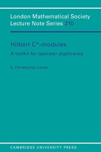 Abbildung von: Hilbert C*-Modules - Cambridge University Press