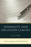 Cover: Indemnity and Exclusion Clauses - Blue Peg Publishing