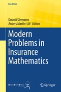 Cover: Modern Problems in Insurance Mathematics - Springer