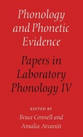 Cover: Phonology and Phonetic Evidence - Cambridge University Press