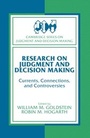 Cover: Research on Judgment and Decision Making - Cambridge University Press