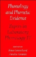 Cover: Phonology and Phonetic Evidence - Cambridge University Press