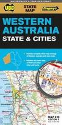 Abbildung von: Western Australia State & Cities Map 619 6th ed (waterproof) - UBD Gregory's