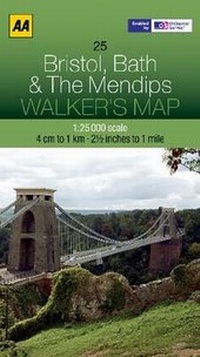 Abbildung von: Bristol, Bath and the Mendips - Automobile Association