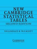 Cover: New Cambridge Statistical Tables - Cambridge University Press