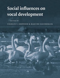 Enlarge image Cover: Social Influences on Vocal Development - Cambridge University Press