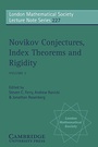 Cover: Novikov Conjectures, Index Theorems, and Rigidity: Volume 2 - Cambridge University Press