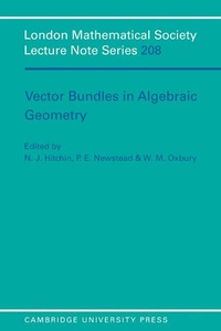 Abbildung von: Vector Bundles in Algebraic Geometry - Cambridge University Press