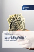 Cover: Economic Liberalization in India - Scholars' Press
