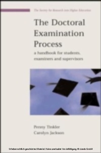 Enlarge image Cover: The Doctoral Examination Process - McGraw-Hill Education